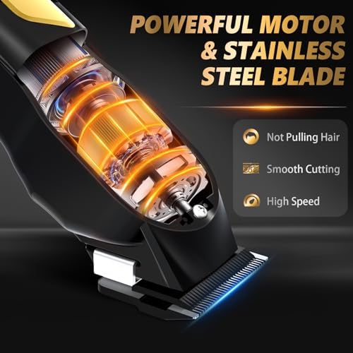 Ufree zero gap T-blade beard trimmer close up highlighting the precision stainless steel detailing blades