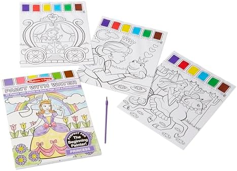 Perforated page being cleanly torn out from the Melissa and Doug water coloring pad