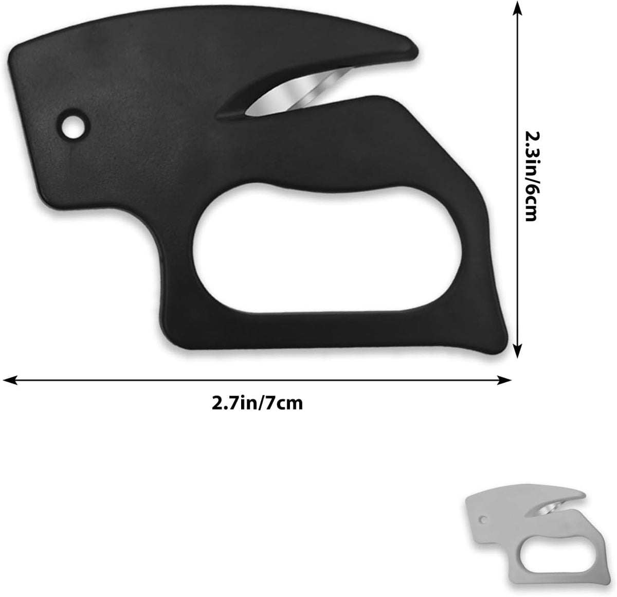 Durable plastic construction of Flasidu grooming tool for pets.