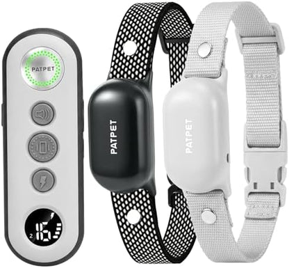 Patpet dual dog training collar set