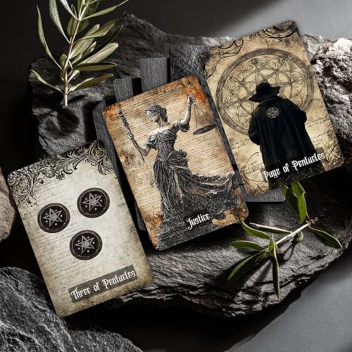 Authentic imported gothic tarot deck pack with digital guidebook access details