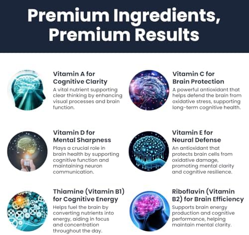 Vita Organics Brain Fuel Plus packaging seal and cap view