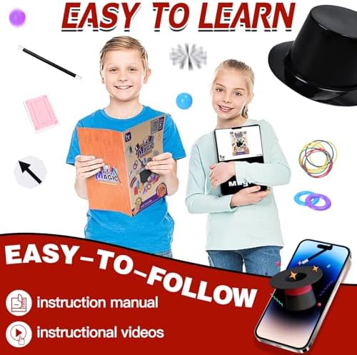 Educational magic set for boys and girls aged 6 to 12