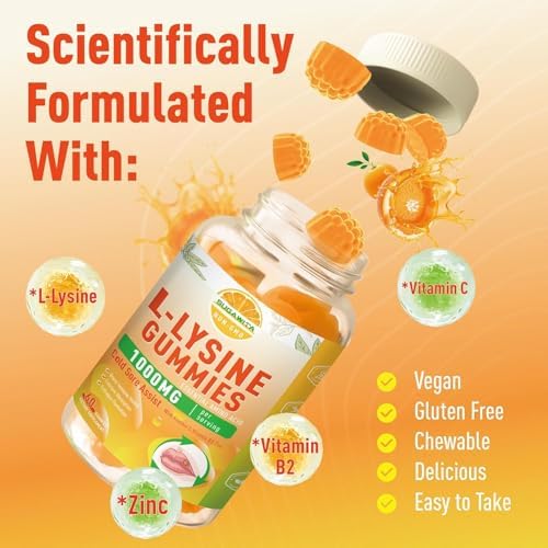 L-Lysine 1000mg gummies for adults and kids