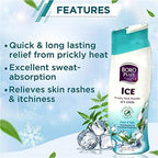 BoroPlus antiseptic powder packaging showing ingredients and cooling benefits.