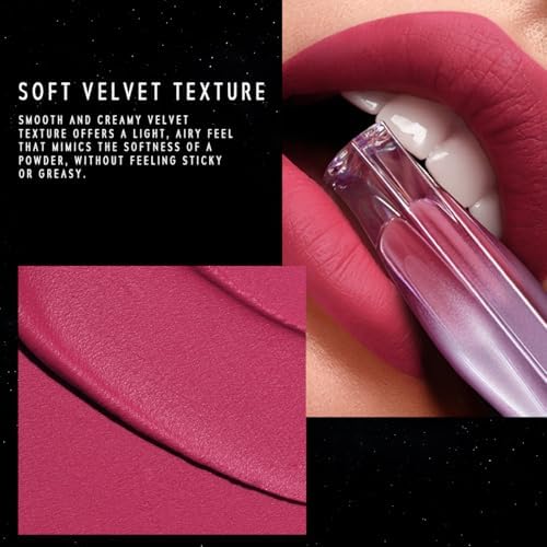 Nebula Velvet Lip Cream, 01 Cordelia Nude Pink Lip Color, Velvet Matte Finish, Lightweight Non-Drying Soft Cream Texture, Blurs Lip Lines, High Pigment Transfer-Proof Long-Lasting Lip Tint - Image 6