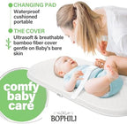 Bophili foldable baby changing pad folded view showing portable design