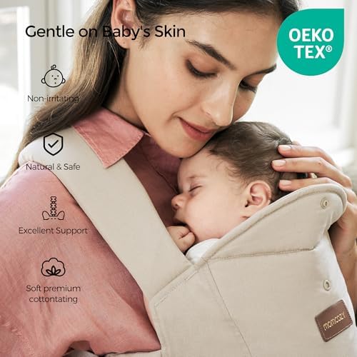 Momcozy baby carrier visual adjustment scale feature