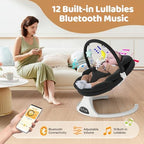 Riviplou portable infant rocker side profile highlighting curved frame design