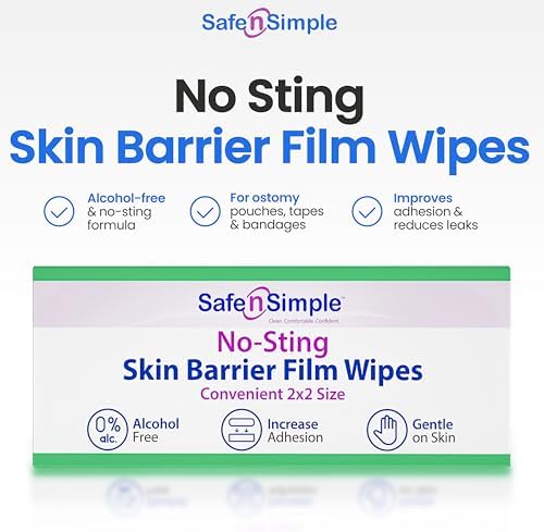 Alcohol free and unscented skin barrier film for sensitive skin care