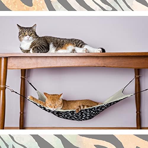 BBTO 3 Pcs Reversible Pet Hammock Soft Plush Cat Hanging Hammock Guinea Pig Bed Rat Cage Accessories for Puppy Dog Piggy Kitten Ferret Rabbit Other Small Animals(Dot) - Image 7