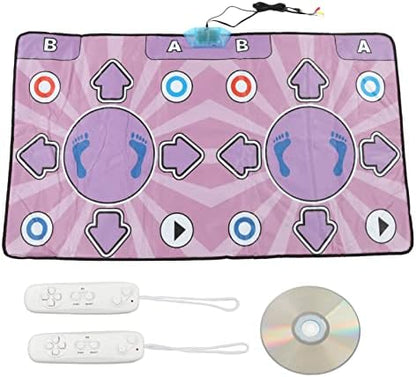 Kids and adults playing games on Fabater double dance pad