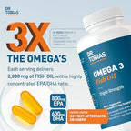 Dr. Tobias Triple Strength softgels nutritional label and facts