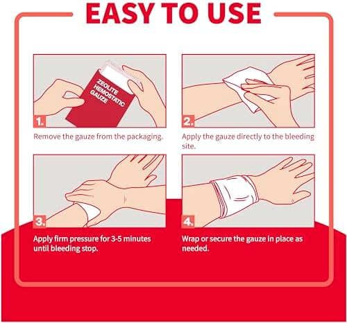 SurviveX zeolite infused bleeding control gauze for emergency wound cavity packing.