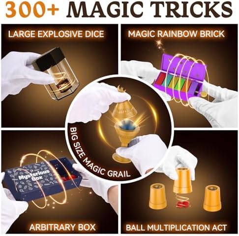 Child performing a magic trick using Nicella set