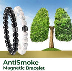 ZVLZVL magnetic habit building bracelet showing natural stone texture.