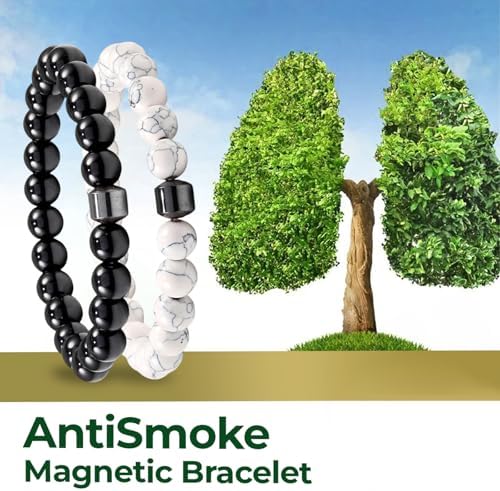 ZVLZVL magnetic habit building bracelet showing natural stone texture.