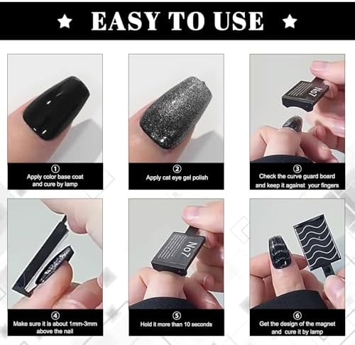 Professional cat eye nail magnet tools for gel polish
