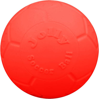 Jolly Pets soccer ball toy showing durability and puncture resistance
