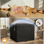 Dalema outdoor pet kennel cover demonstrating weather protection and durability