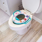 Premium CoComelon baby toilet adapter seat from a top perspective view