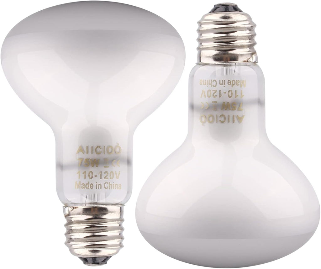 Aiicioo Reptile Basking Light Bulb - 100W Reptile Heat Lamp 2 Pack UVA Daylight Amphibians Basking Bulb for Bearded Dragon Turtle Hermit Crab Gecko Lizard Daylight - Image 10