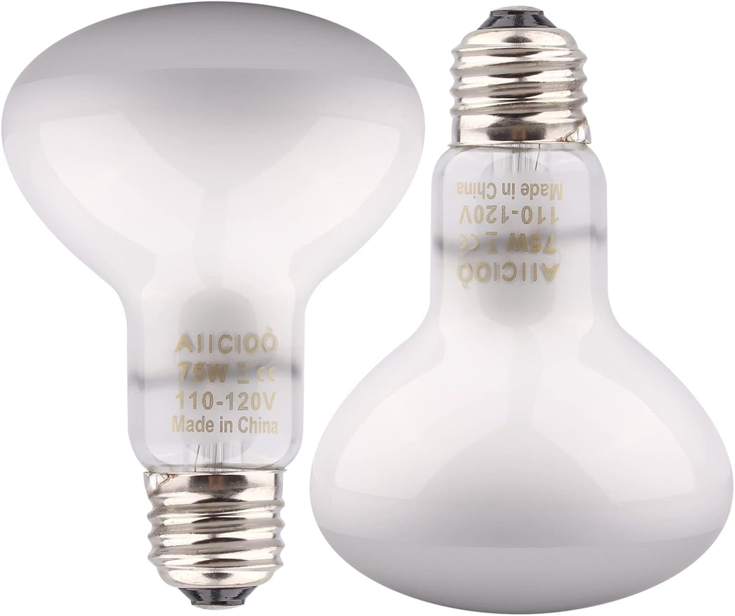 Aiicioo Reptile Basking Light Bulb - 100W Reptile Heat Lamp 2 Pack UVA Daylight Amphibians Basking Bulb for Bearded Dragon Turtle Hermit Crab Gecko Lizard Daylight - Image 10