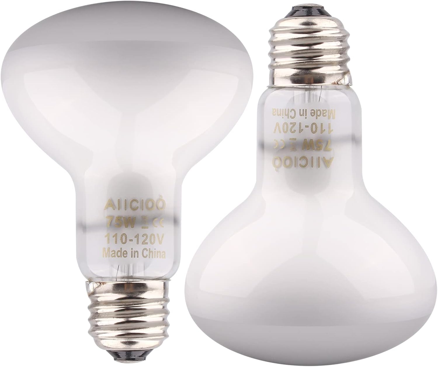 Aiicioo Reptile Basking Light Bulb - 100W Reptile Heat Lamp 2 Pack UVA Daylight Amphibians Basking Bulb for Bearded Dragon Turtle Hermit Crab Gecko Lizard Daylight - Image 10