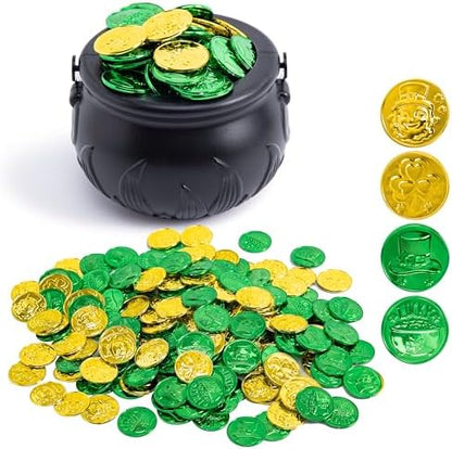 Durable reusable plastic cauldron and token pieces from JOYIN for treasure hunts