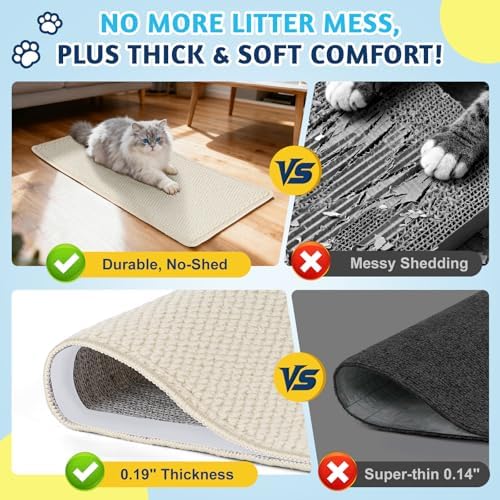 ENONCI cat scratch furniture shield showing the included velcro strips and screw mounting hardware accessories.