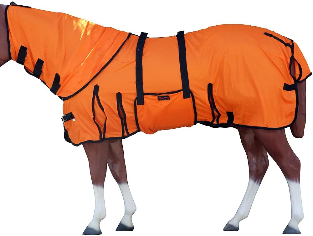 75 in HILASON Horse Fly Sheet Uv Protect Mesh Bug Mosquito Summer Spring - Image 14