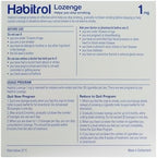 Habitrol smoking cessation lozenges 1mg mint flavor packaging