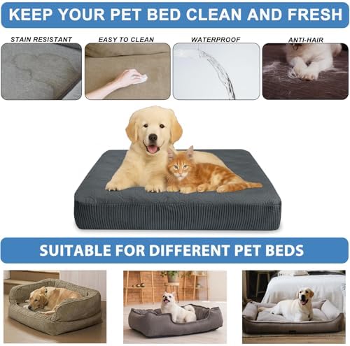 High quality orthopedic dog bed cover providing excellent joint support and liquid protection.