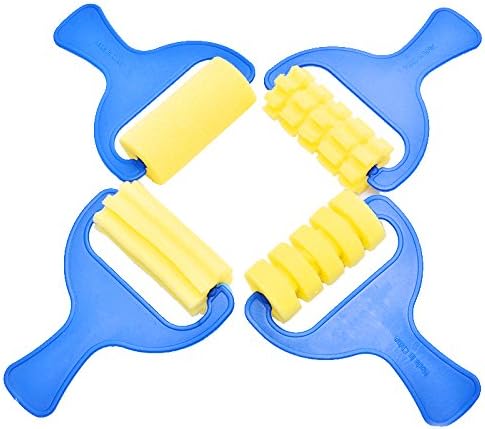 YallFairy 31 piece toddler painting tools kit arranged neatly to display all included components