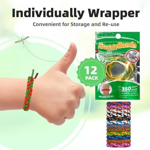 Natural essential oil infused bug repellent band for camping
