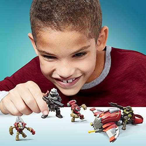 Mega Brands Halo Hijacked Ghost building set displaying the alternative mini Banished outpost structure