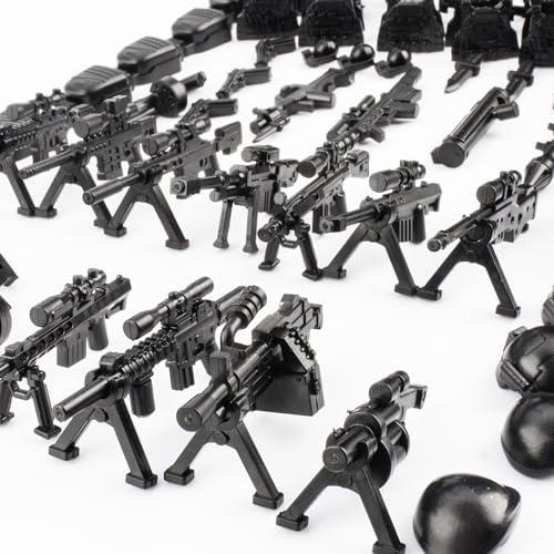 83 Pcs Toy Soldiers Figures US Army Battle Toy Set - Weapons Pack Military Weapon Battle Building Blocks Compatible with Major Brand, 3 Years Old and up - Image 6