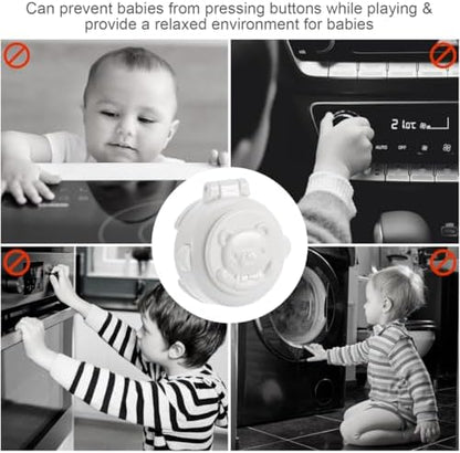 Close up of ABS plastic safety button cover with slide mechanism