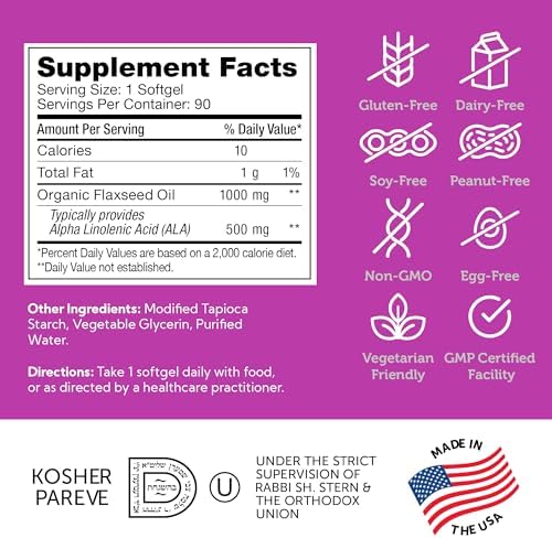 Close up of Zahler plant source essential fatty acids premium vegetarian friendly bottle
