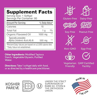 Close up of Zahler plant source essential fatty acids premium vegetarian friendly bottle