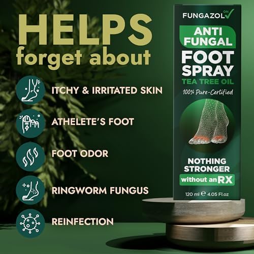Tea tree oil antifungal spray for jock itch and ringworm relief