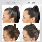 Comparison of hair before and after using Thick Fiber powder