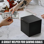 Hizgo unbreakable piggy bank for adults showing premium laser welded seams