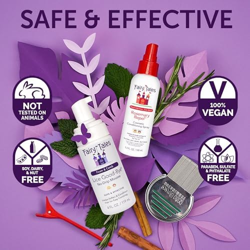 Rosemary Repel Conditioning Spray included in the Fairy Tales lice kit.