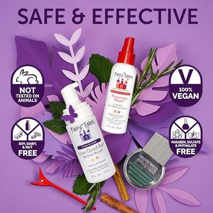 Rosemary Repel Conditioning Spray included in the Fairy Tales lice kit.