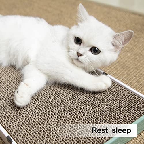 Dimensions and size layout of the large rectangular premium cardboard pet scratching couch