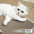 Dimensions and size layout of the large rectangular premium cardboard pet scratching couch