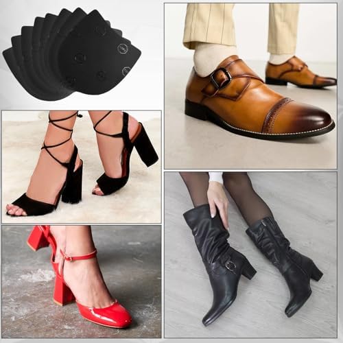 8 pieces of rubber heel replacements for multiple shoe repairs