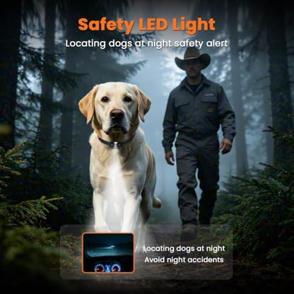 Rechargeable pet e-collar with safe vibration and beep modes