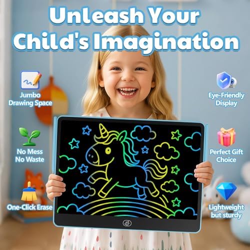 Kayoubi jumbo 14.5 inch kids drawing board for creative play